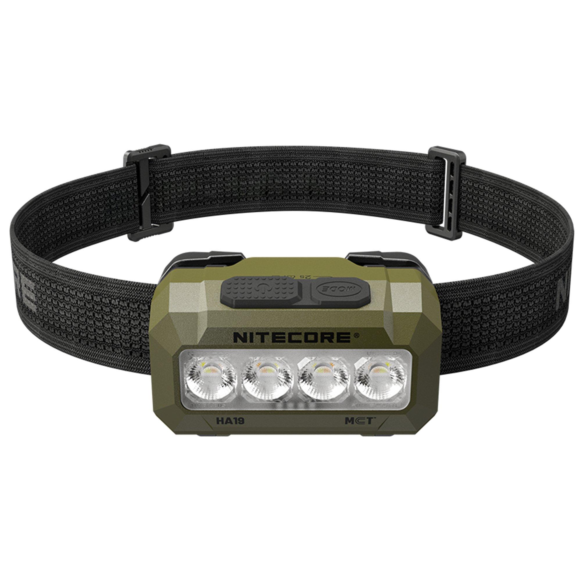 Nitecore HA19 Multipurpose RGB Hunter Green, hoofdlamp, 600 lumen