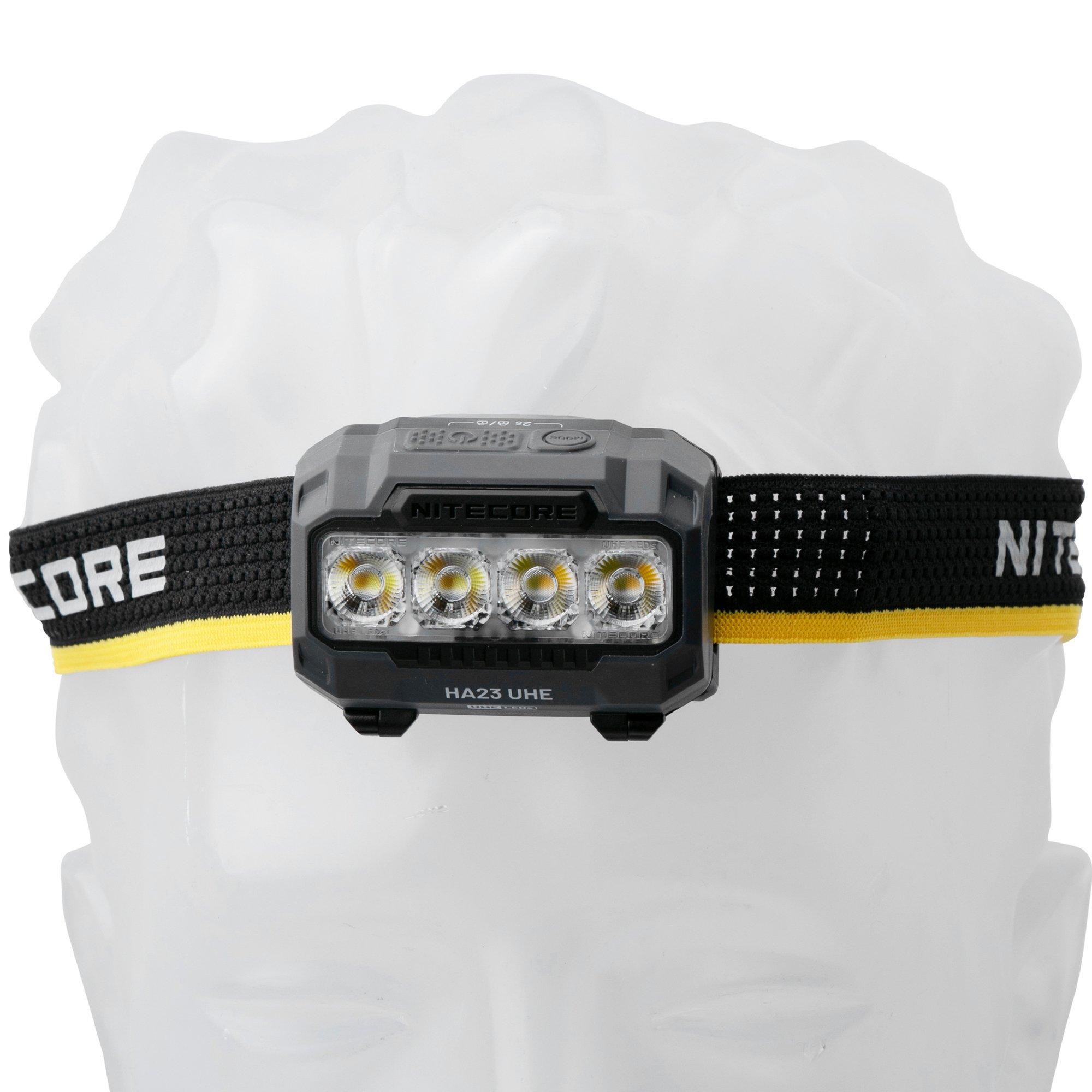 Latarka czołowa Nitecore HA23 UHE LED Black, ładowana, 600 lumenów