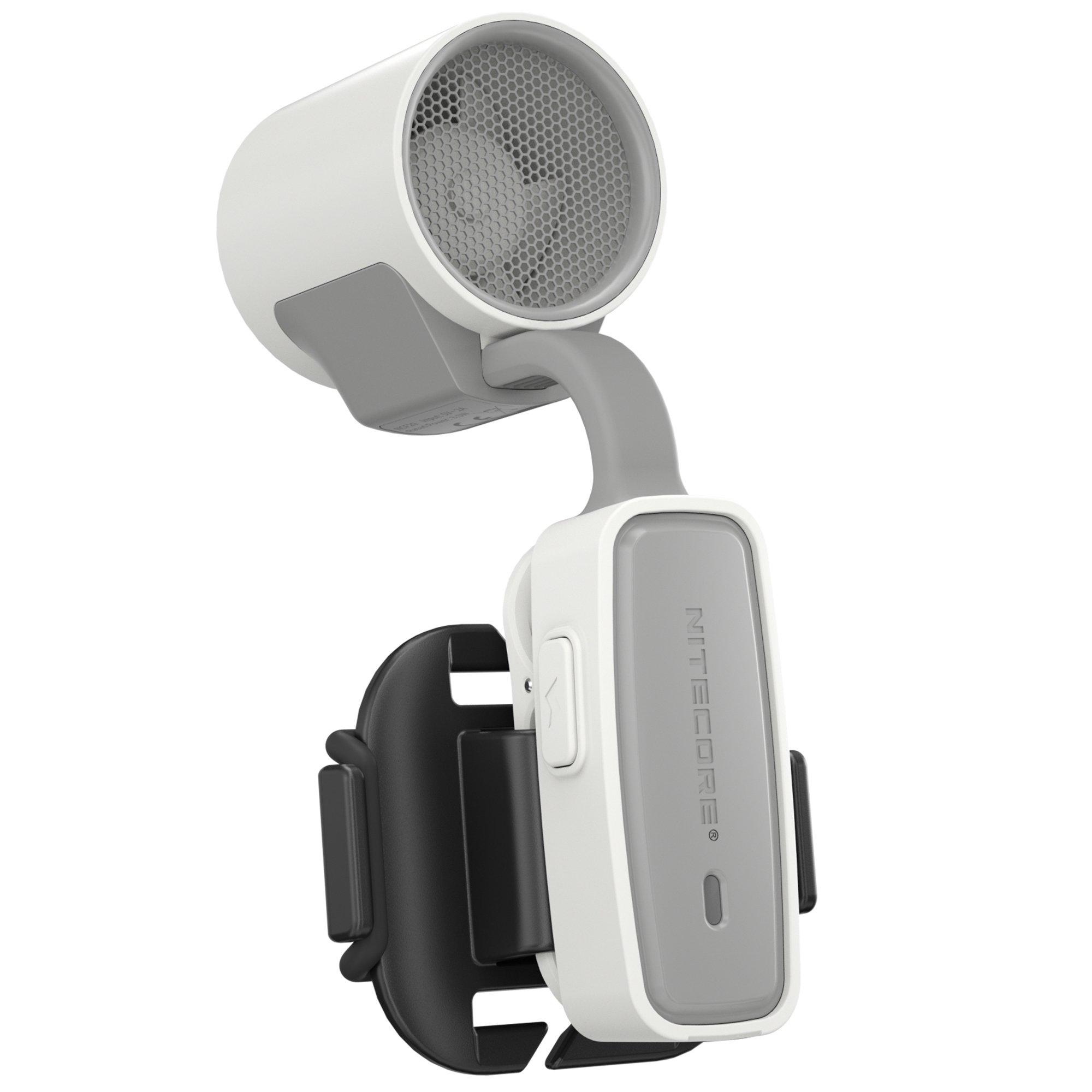 Nitecore NCF20 Lightweight Outdoor Clip-on Fan, Cloud White, fan