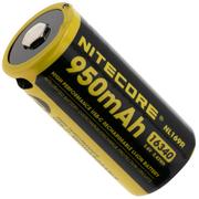 Nitecore NL169R, 16340 batteria ricaricabile USB-C agli ioni di litio, 950 mAh