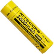 Nitecore NL1836 rechargeable 18650 Li-ion battery, 3600 mAh