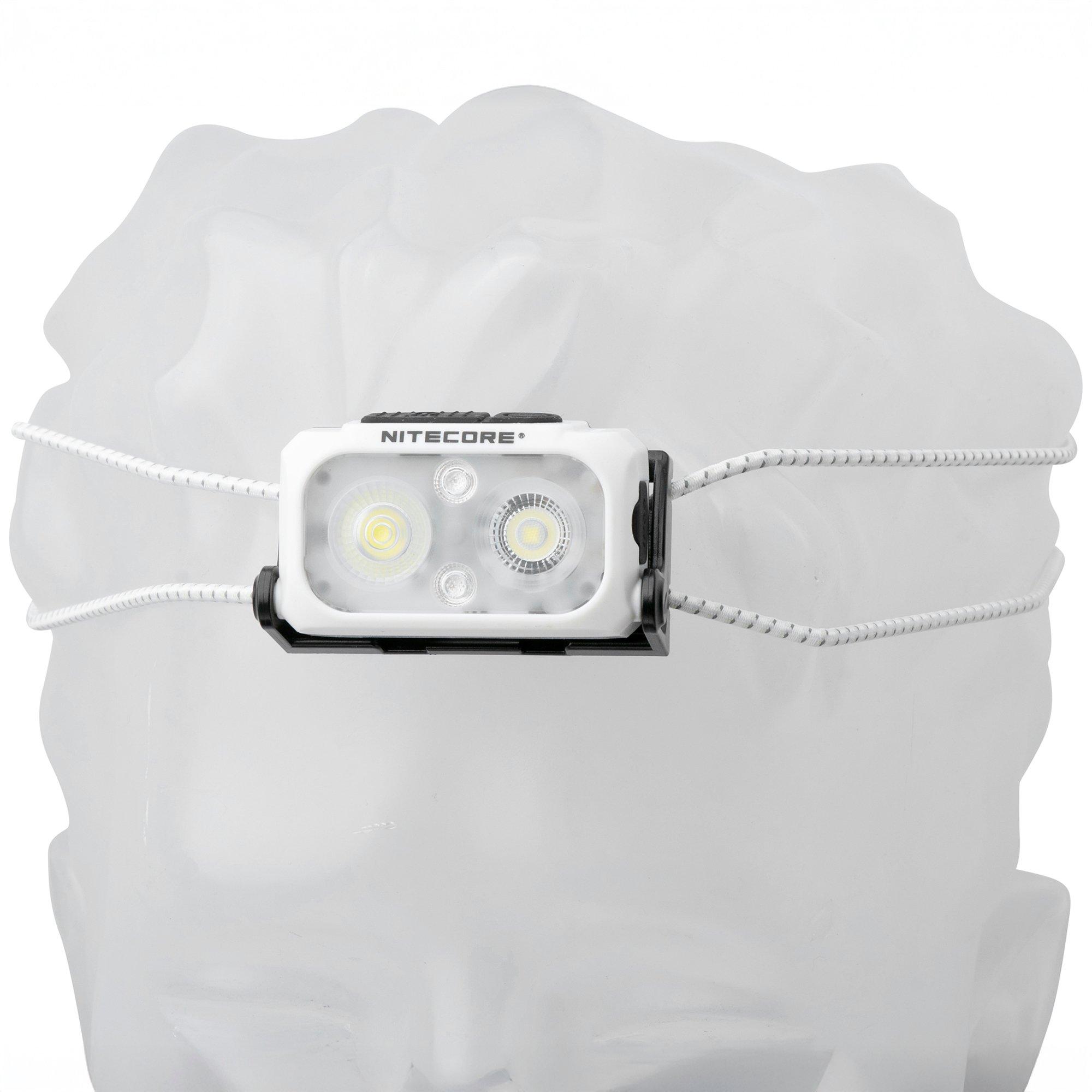 Latarka czołowa Nitecore NU21 Arctic White, ładowana, 360 lumenów