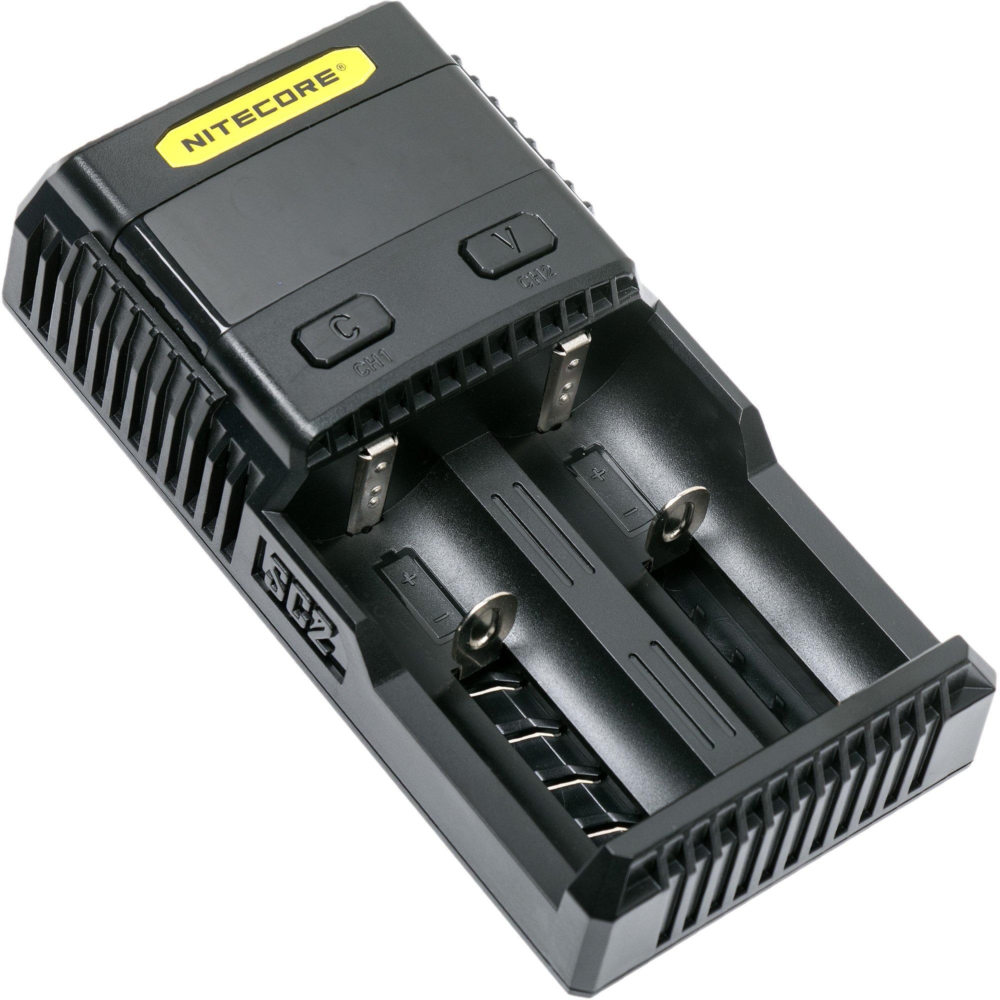 Nitecore UM2 Digital Battery Charger - Fast Charging & Safety Features