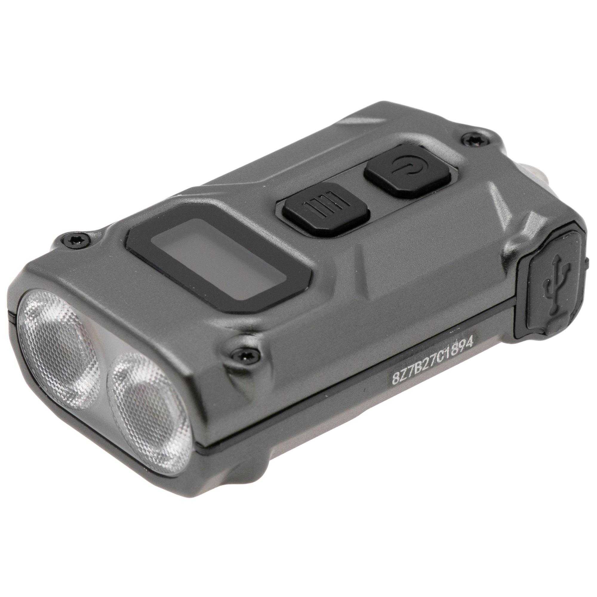 Nitecore TINI3 Forest Gray aufladbare Schlüsselanhänger Taschenlampe, 600 Lumen