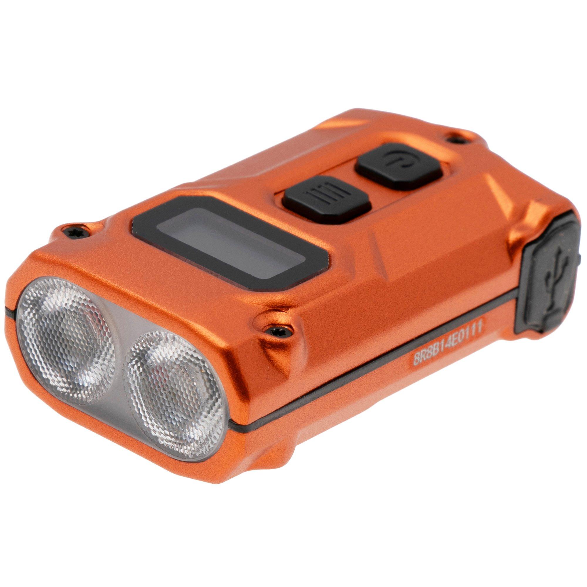 Nitecore TINI3 Alloy Orange, rechargeable keychain flashlight, 600 lumens