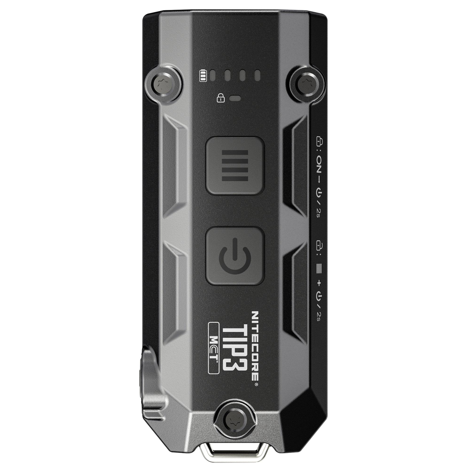 Nitecore TIP3 Classic Black, rechargeable keychain flashlight, 720 lumens