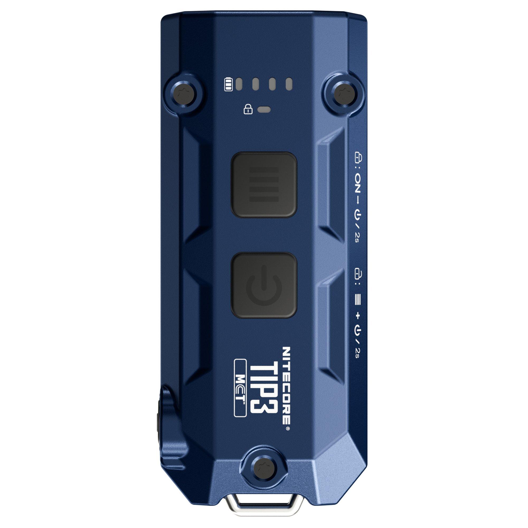 Nitecore TIP3 Cobalt Blue, rechargeable keychain flashlight, 720 lumens