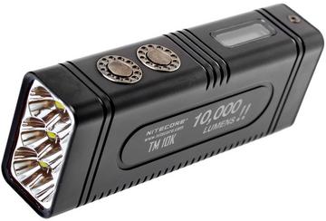 Nitecore TM10K rechargeable flashlight, 10.000 lumens