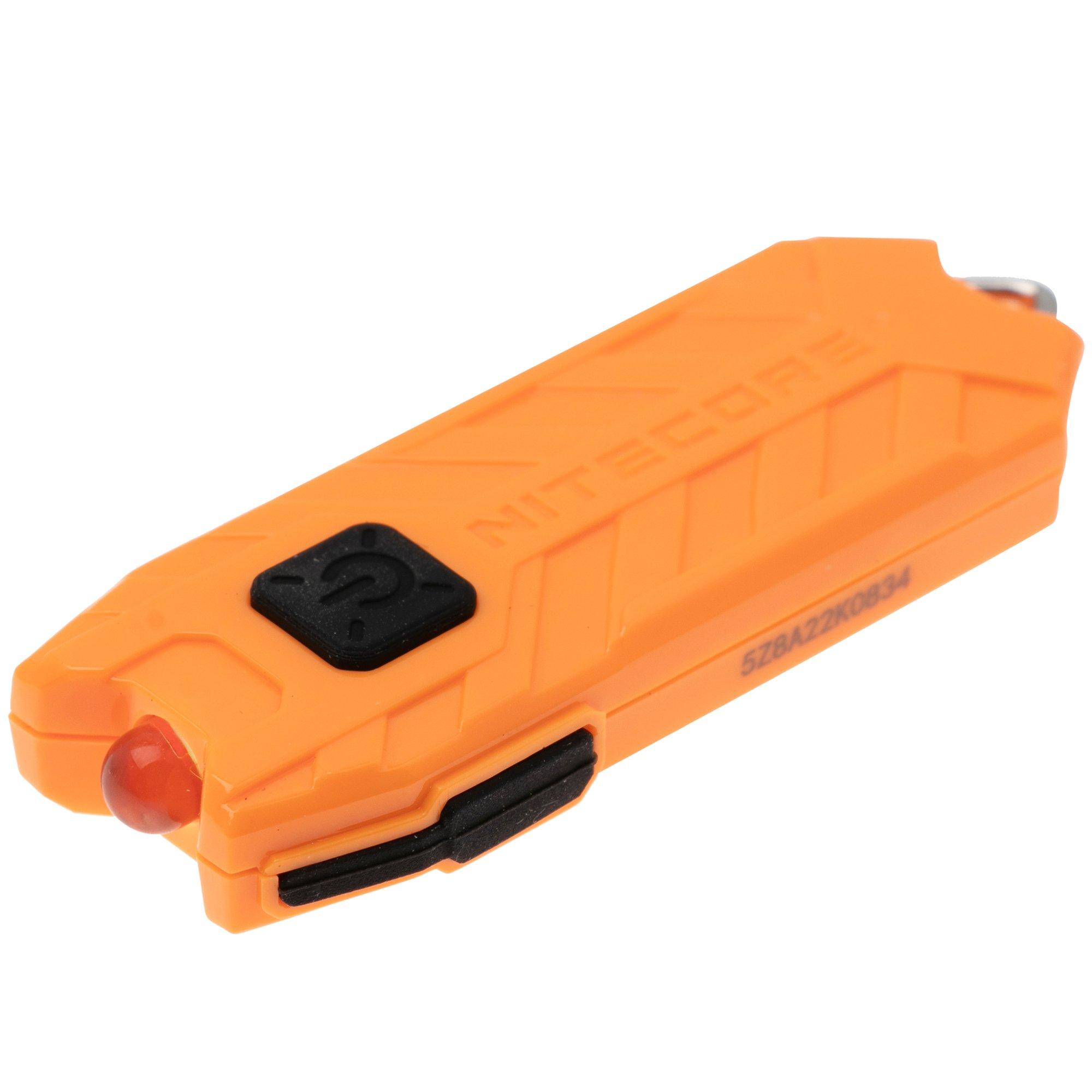 NiteCore Tube V2.0 Orange, aufladbare LED Schlüsselanhänger Lampe