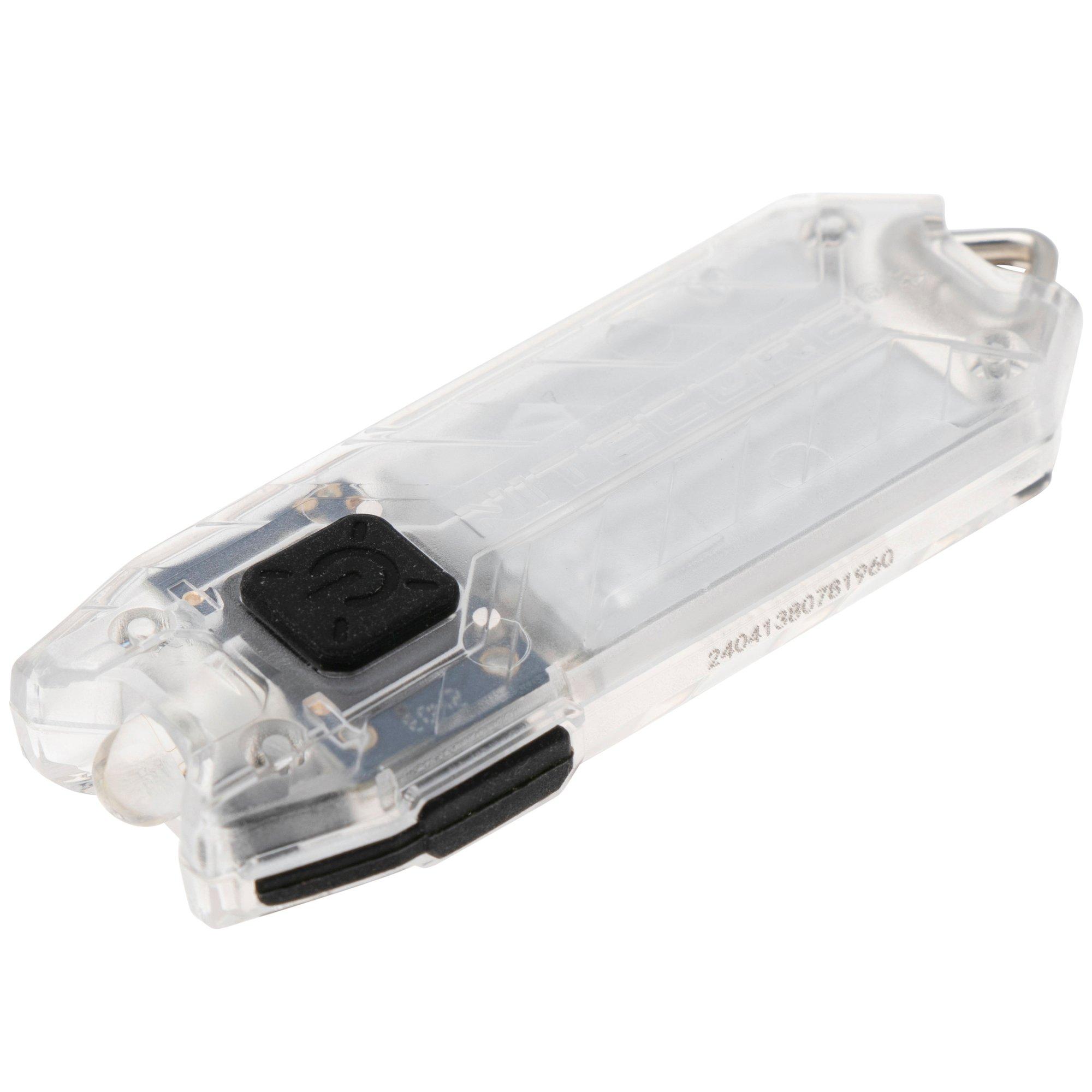 Latarka brelok NiteCore Tube V2.0 Transparent, ładowana, LED