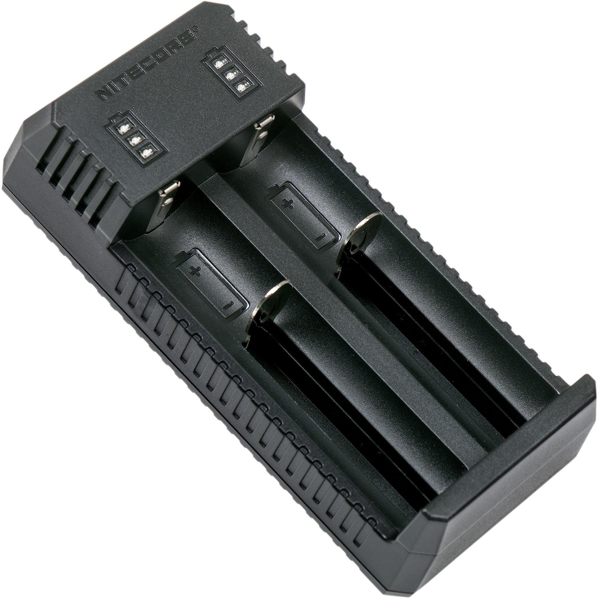 Accu 18650 Cigarette Electronique Chargeur De Batteries Nitecore SC4 - 4  Emplacements, Compatible Li-ion/Ni-MH/IMR/LiFePO4, Charge Rapide USB,  Dtection Automatique - Pour Accumulateurs E-cigarette, Piles 18650, AA,  AAA...