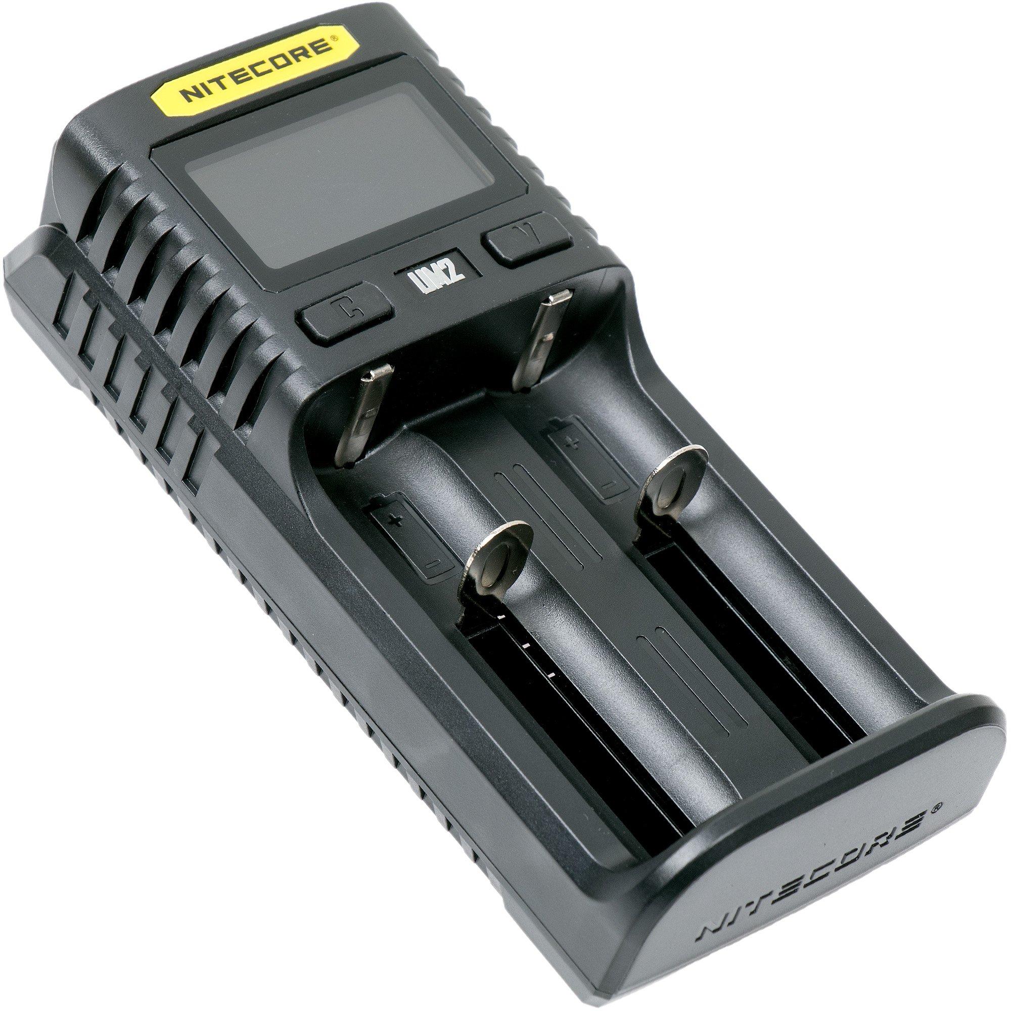 Ładowarka do akumulatorów Nitecore UM2 między innymi do 18650