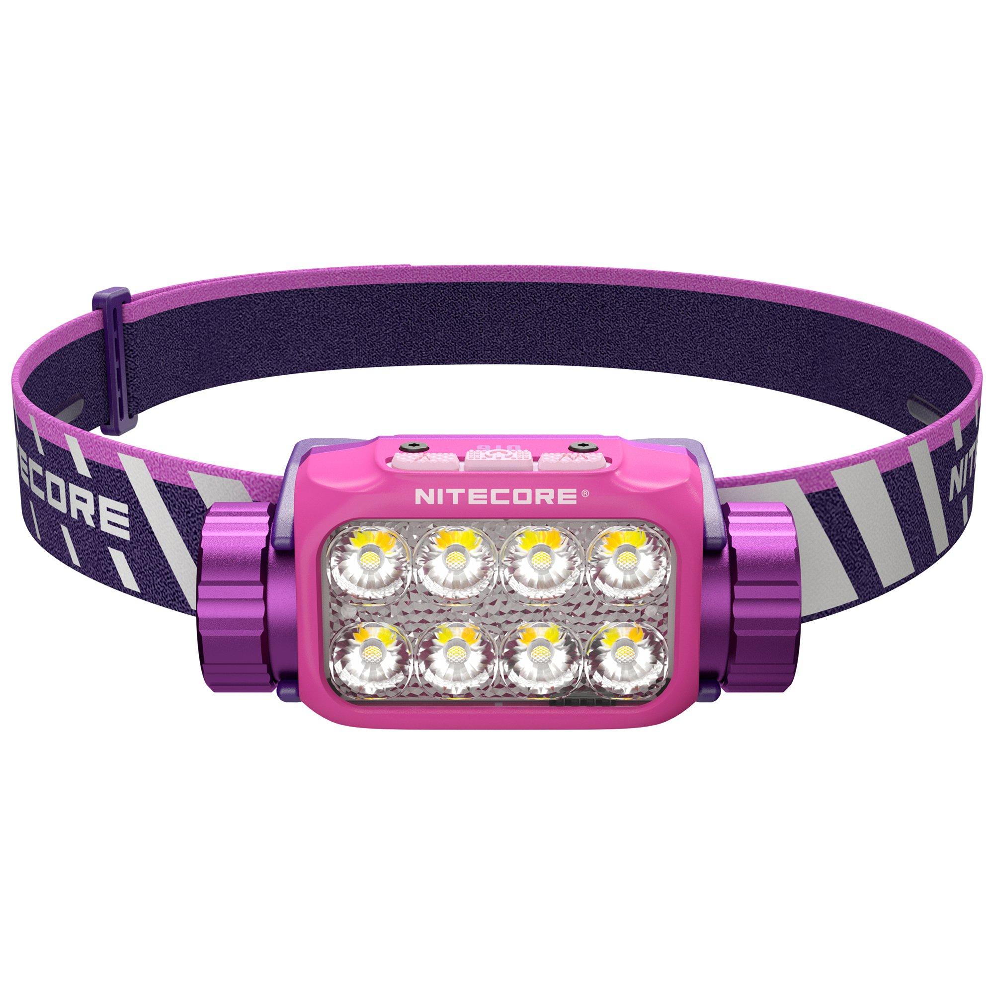 Nitecore UT6 UHE LED Trail Running head torch, Purple, 1600 lumens