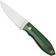 Image pour Nordic Knife Design Lizard 75 2034, Forest Green Canvas Micarta lame fixe