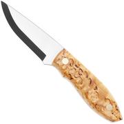 Afbeelding voor Nordic Knife Design Lizard 75, 2039, Satin 12C27, Curly Birch, vaststaand mes