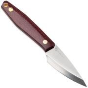Bild für Nordic Knife Design Kiridashi 2045 Satin 12C27, Plum Micarta, Fahrtenmesser