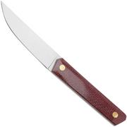 Nordic Knife Design Stoat 100 2072, Plum Canvas Micarta fixed knife