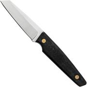 Nordic Knife Design Wharncliffe 100 2081, Black Birch feststehendes Messer