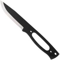 Image pour Nordic Knife Design Forester 100 CB 5001, Black Stainless Sandvik 12C27, Curly Birch, Brass Hardware, couteau fixe, kit de construction