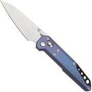 NOC Knives Dark Feather MT-2702 Stonewashed M390, Purple Titanium, zakmes