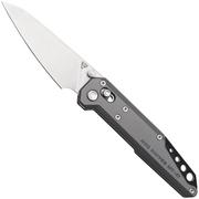 NOC Knives Dark Feather MT-2703 Stonewashed M390, Grey Titanium, Taschenmesser