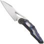 Image for NOC Knives MT-3208, Satin M390, Gray Titanium, Purple Titanium Inlay pocket knife