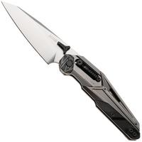 Afbeelding voor NOC Knives MT-33, MT-3329 Satin Böhler M390, Black Grey Titanium zakmes