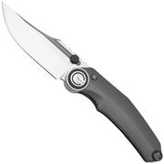 NOC Knives Dragon Ball MT-3501 Satin M390, Grey Titanium, zakmes