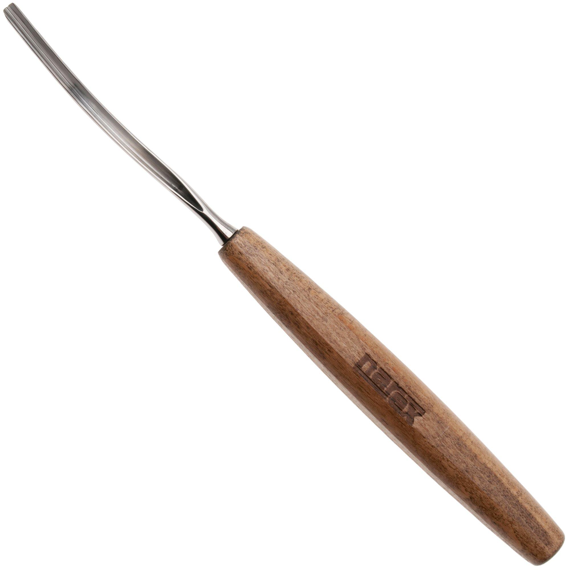 Narex PROFI Bent Carving Chisel Profile 41, 827804, sgorbia a V ricurva, 4 mm