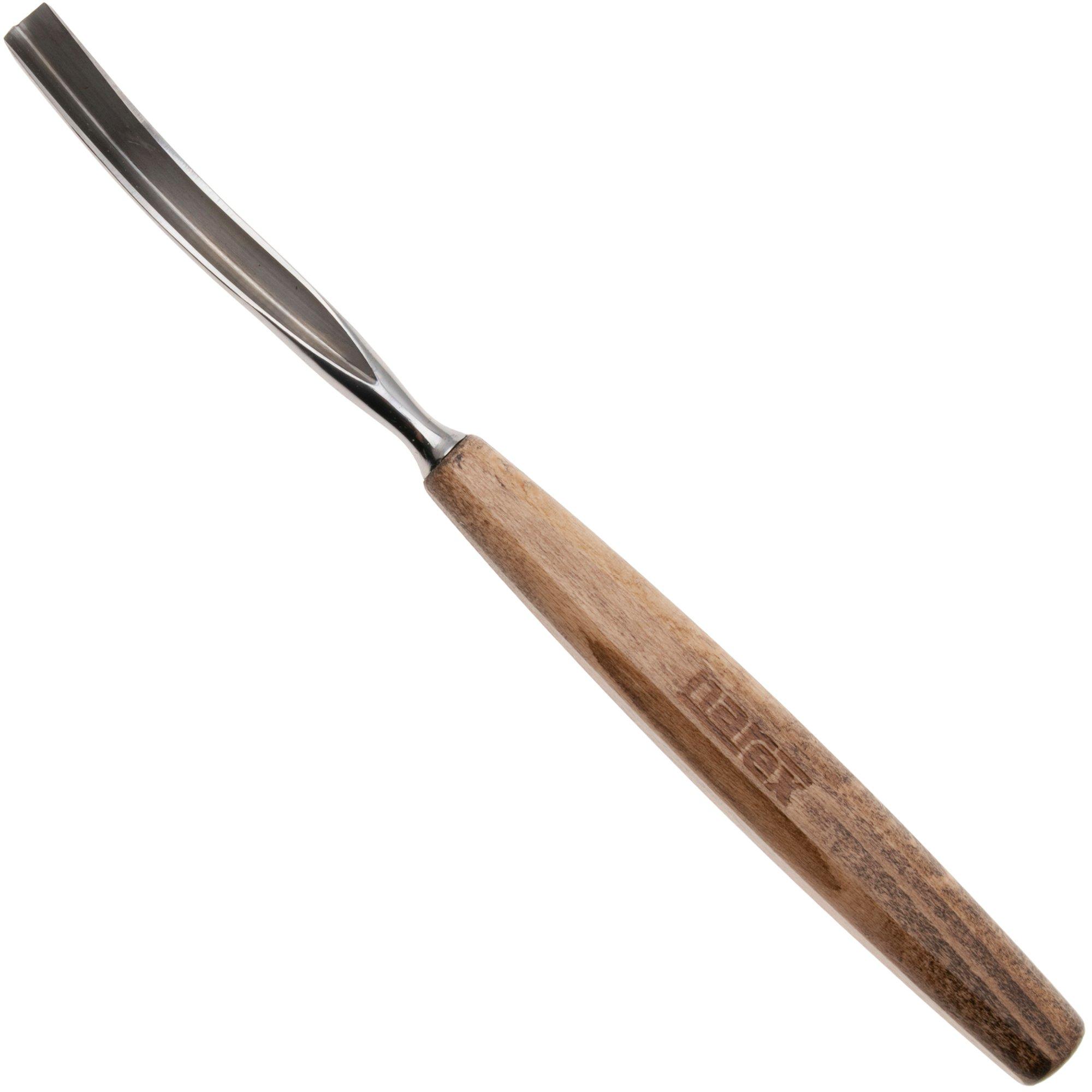 Narex PROFI Bent Carving Chisel Profile 41, 827808, sgorbia a V ricurva, 8 mm