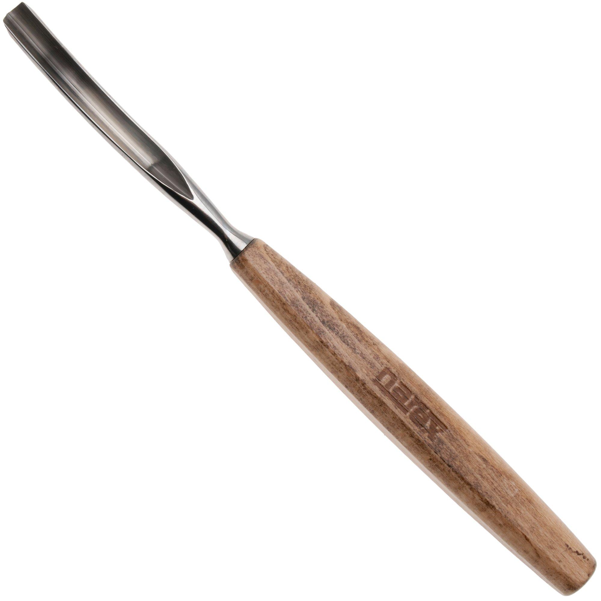Narex PROFI Bent Carving Chisel Profile 49, 827858, sgorbia a V ricurva, 8 mm