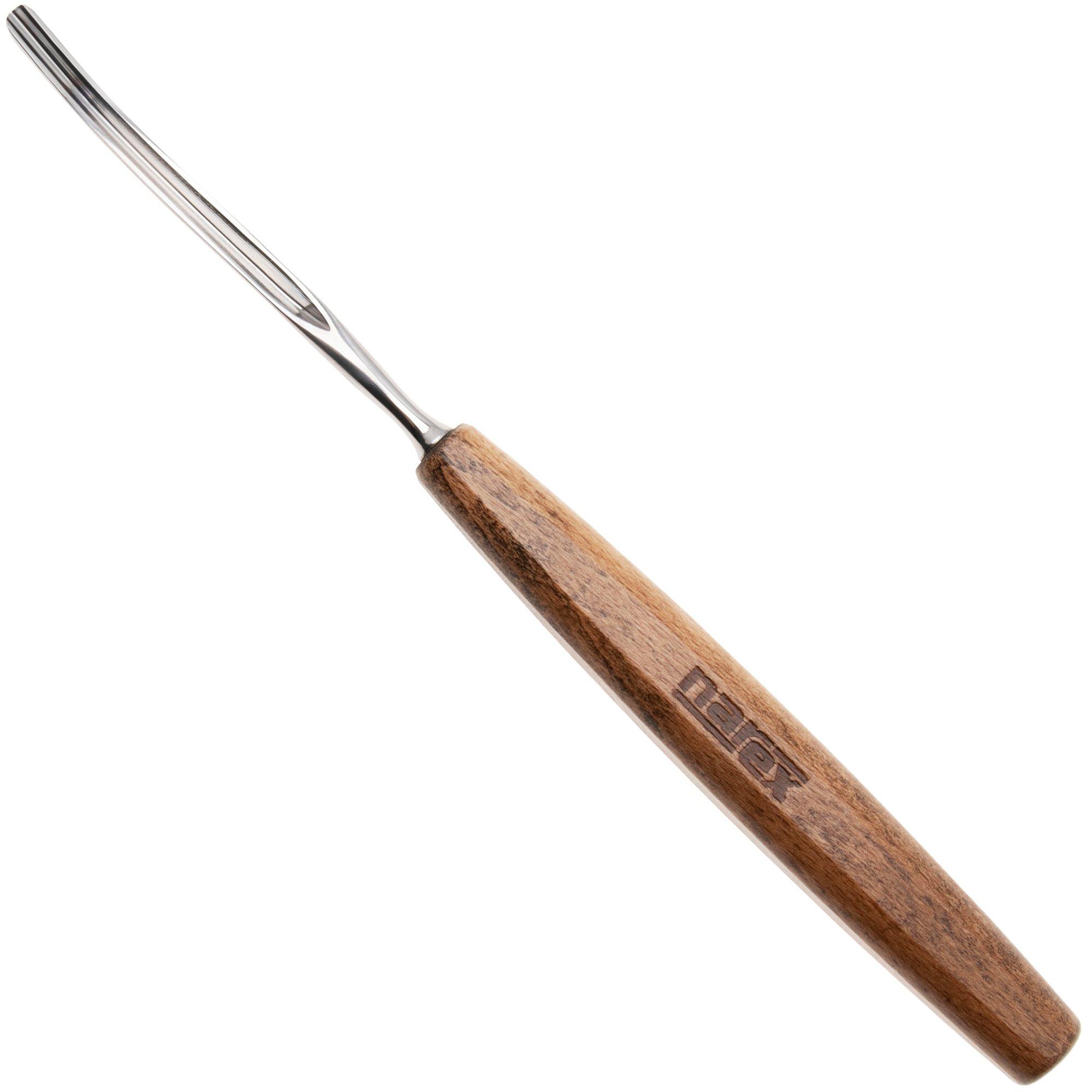 Narex PROFI Bent Carving Chisel Profile 45, 827904, sgorbia a V ricurva, 4 mm