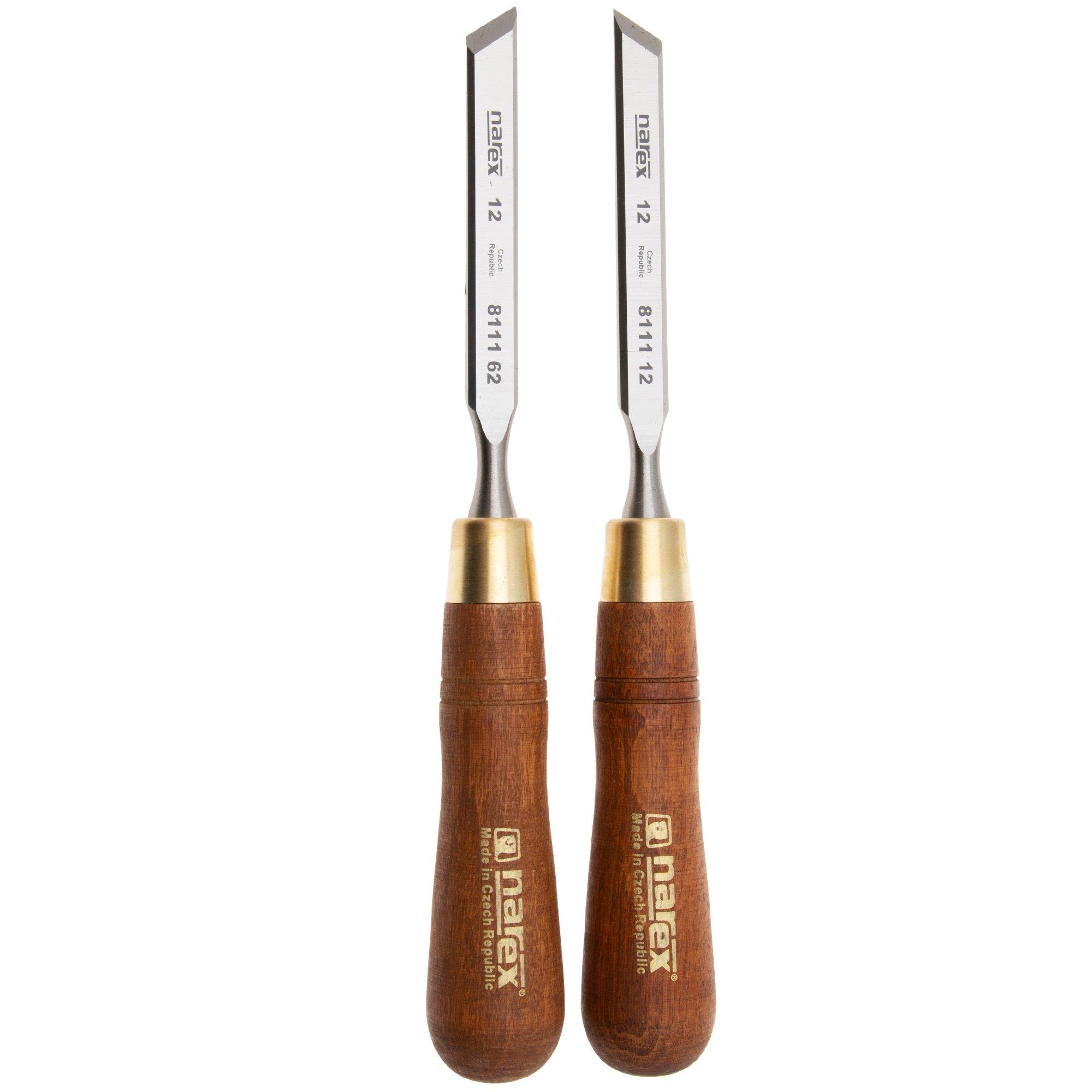 Narex Wood Line Plus Skew Chisel Set 851662, set di scalpelli obliqui 12 mm 30°, 2 pezzi