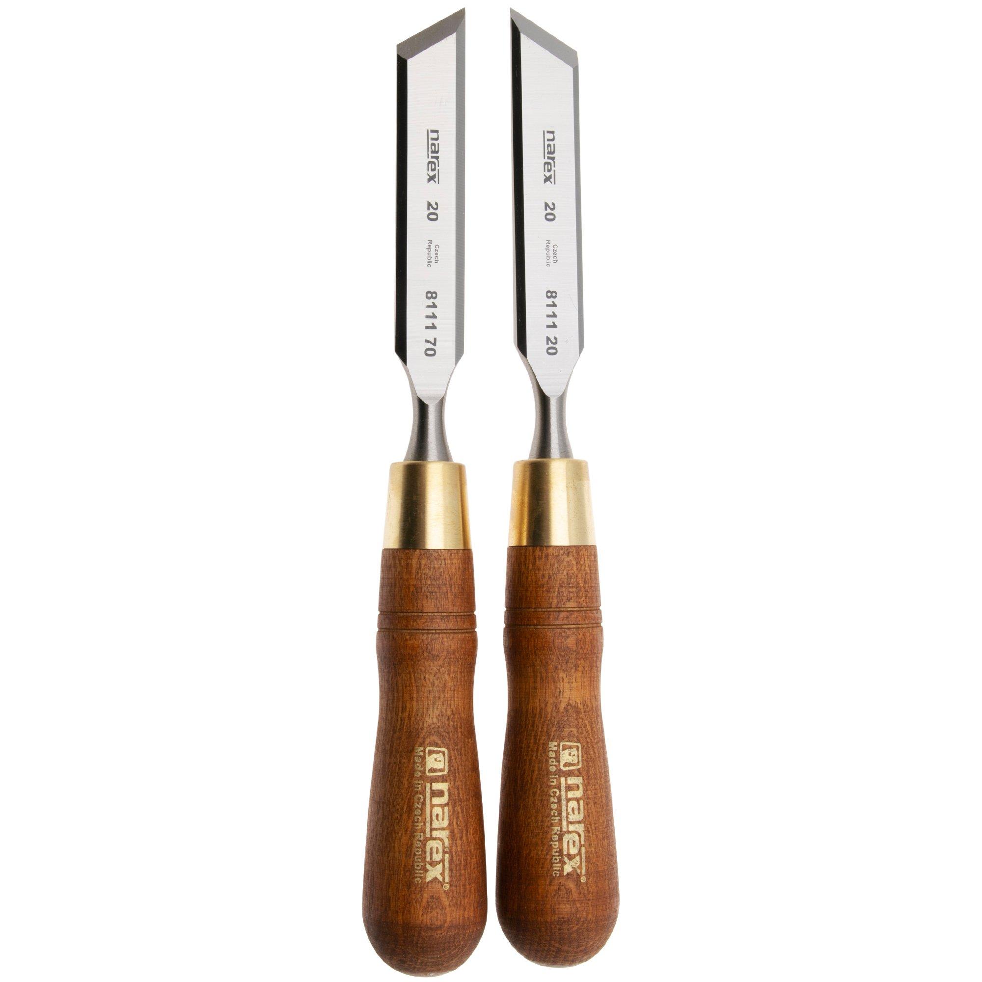 Narex Wood Line Plus Skew Chisel Set 851670, set di scalpelli obliqui 20 mm 30°, 2 pezzi