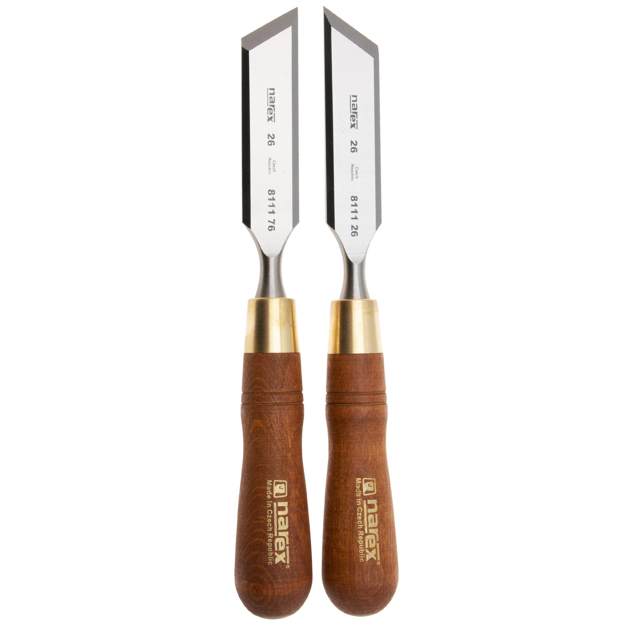 Narex Wood Line Plus Skew Chisel Set 851676, set di scalpelli obliqui 26 mm 30°, 2 pezzi