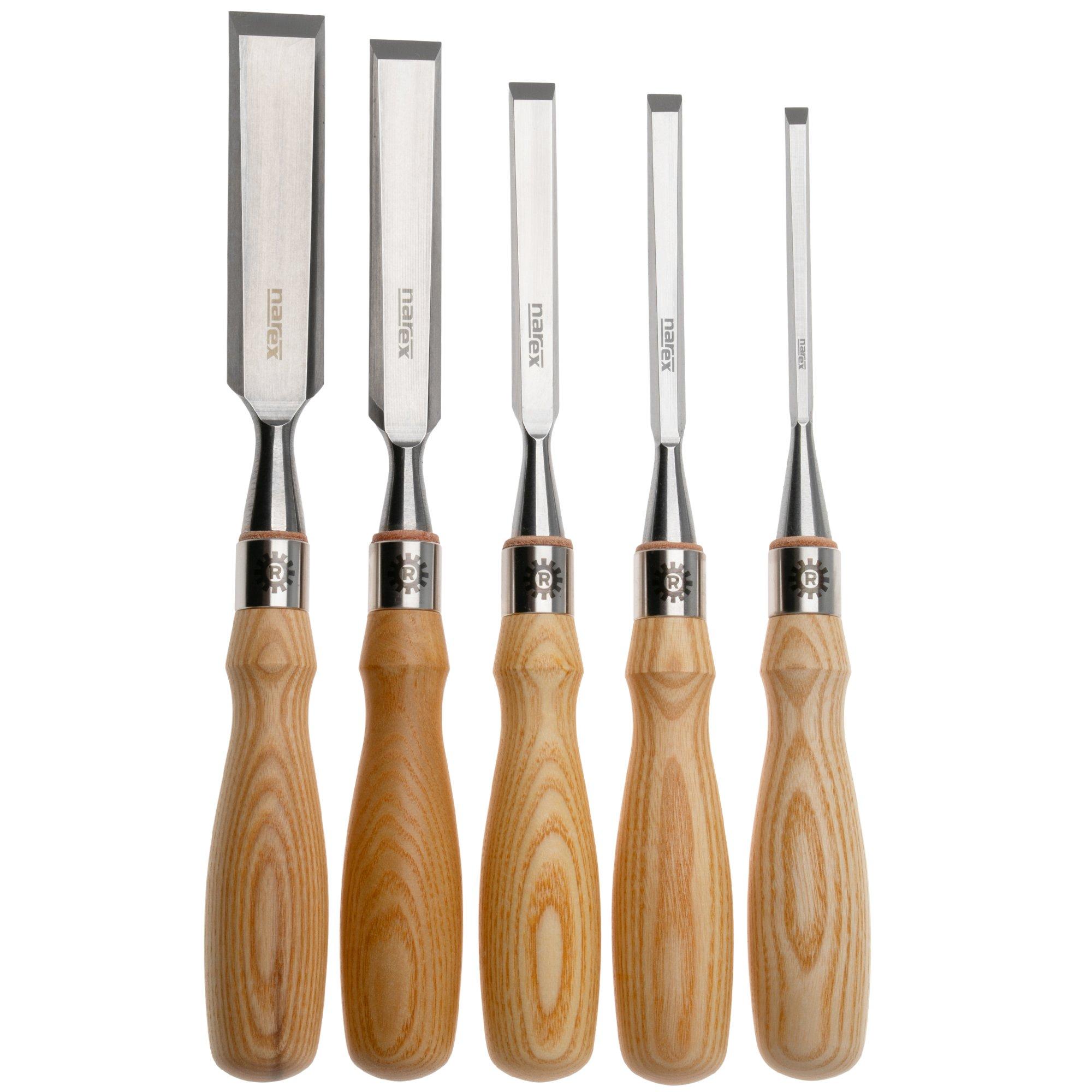 Narex Richter Premium Bevel Edge Chisel Set 853600, set di sgorbie 6-10-12-19-26 mm, 5 pezzi