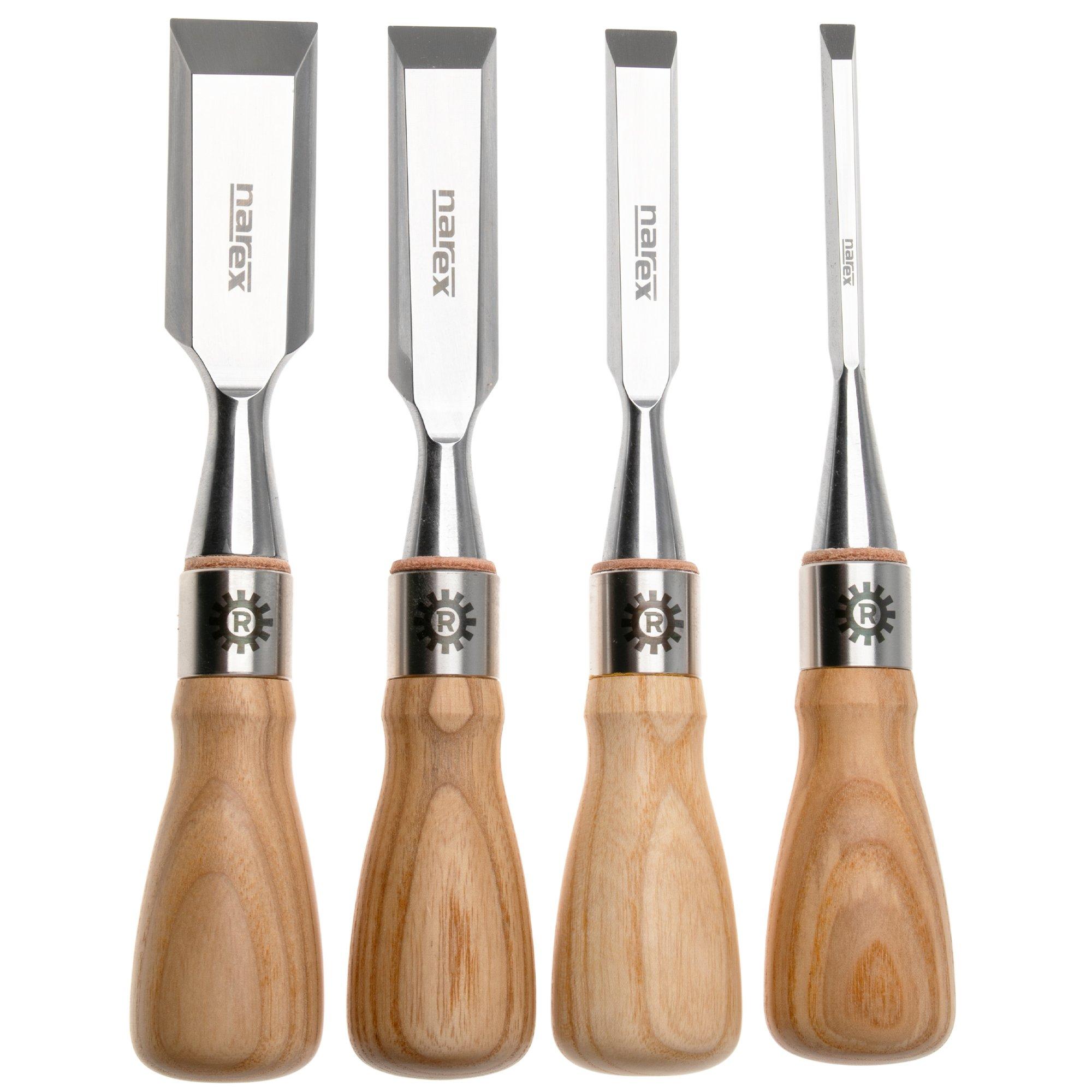 Narex Richter Premium Bevel Edge Butt Chisel Set 853800, set di scalpelli 6-13-19-25 mm, 6 pezzi