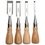 Afbeelding voor Narex Richter Premium Bevel Edge Butt Chisel Set 853800, beitelset 6-13-19-25 mm, 4-delig