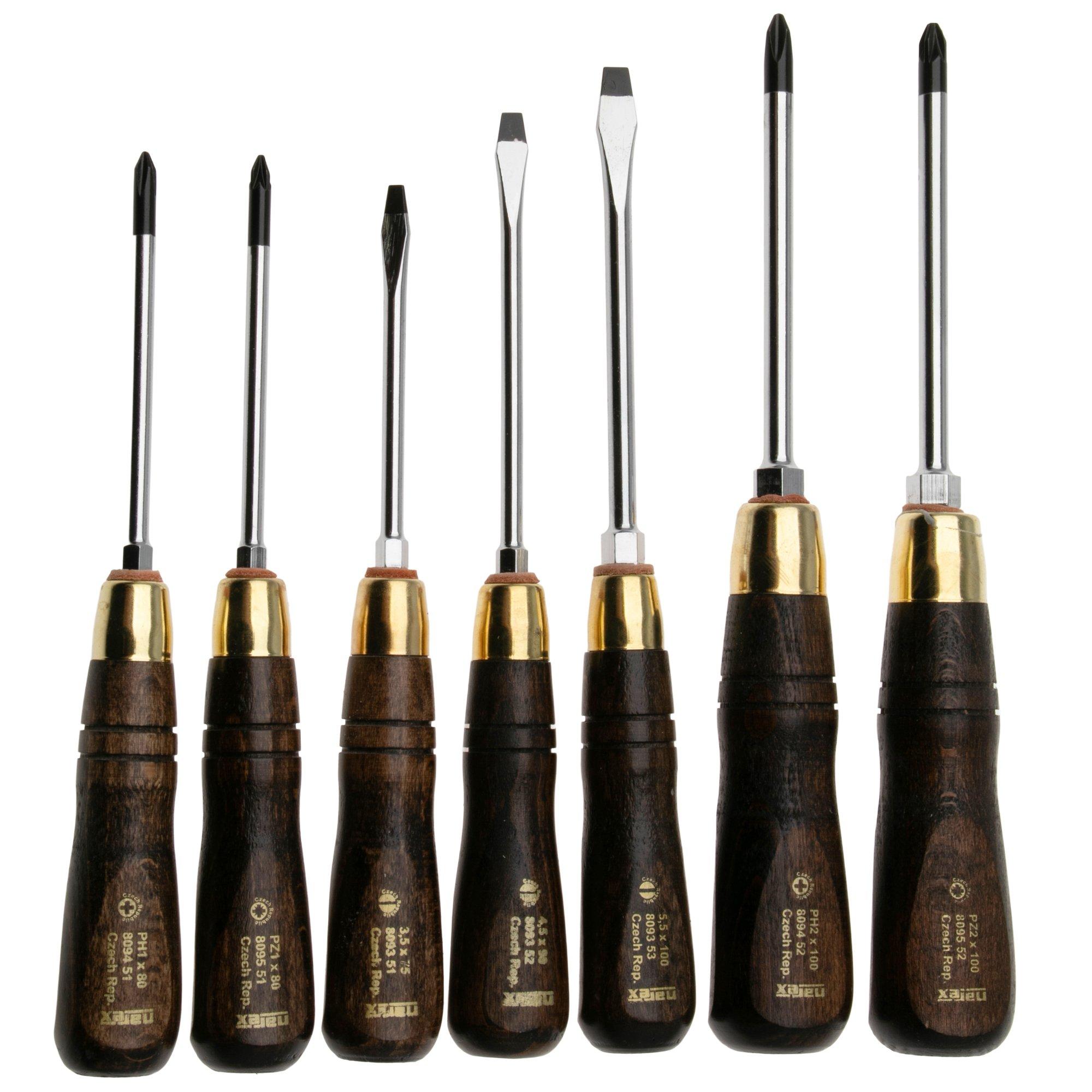 Narex Wood Line PLUS 858110, set di cacciaviti, set da 7 pezzi