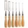 Afbeelding voor Narex Richter Premium Bevel Edge Chisel Set 863851, beitelset in gereedschapsrol, 6-delig (3-6-10-12-19-26 mm)