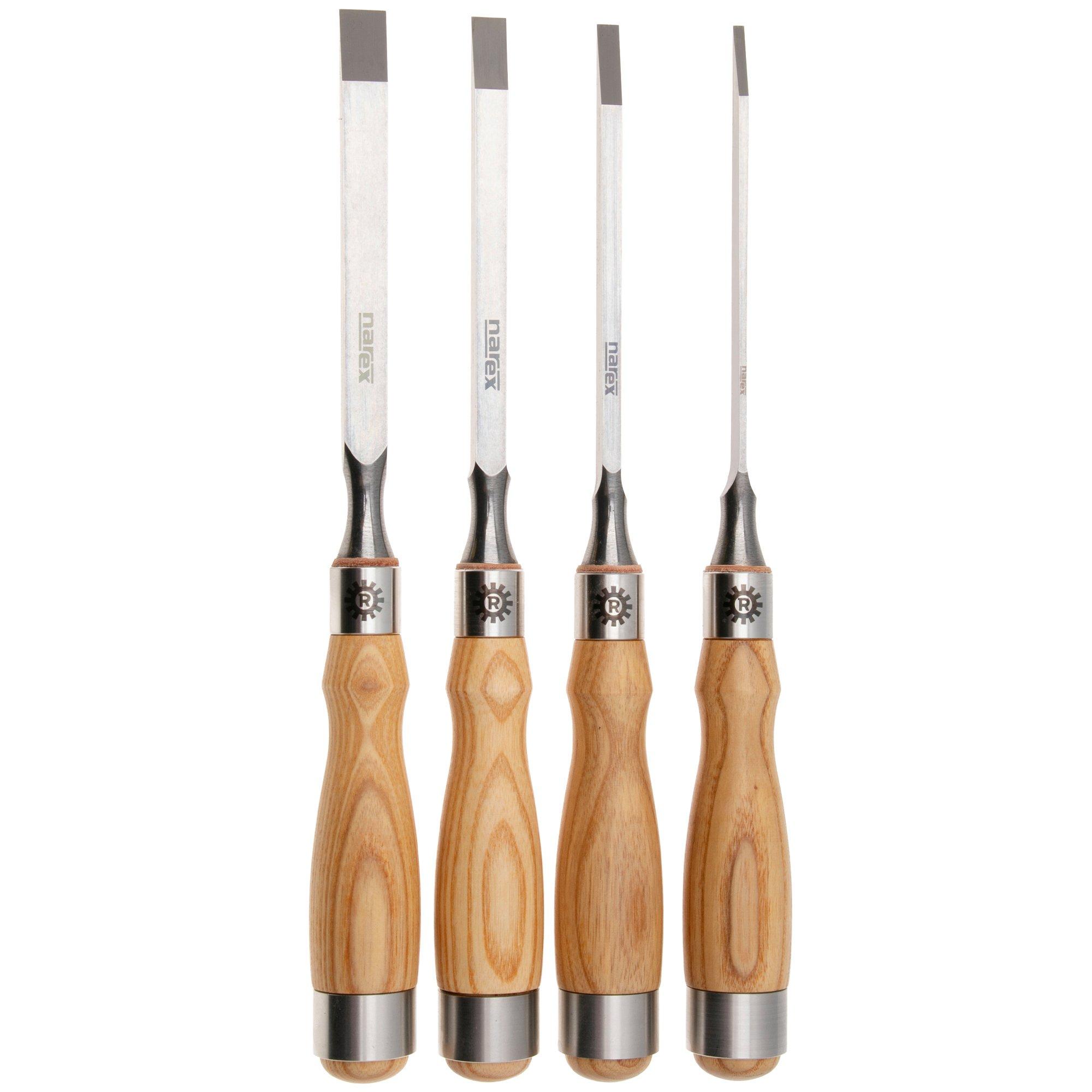Narex Richter Premium Mortise Chisel Set 863900, set di scalpelli da incisione 3-6-9-12 mm, 4 pezzi