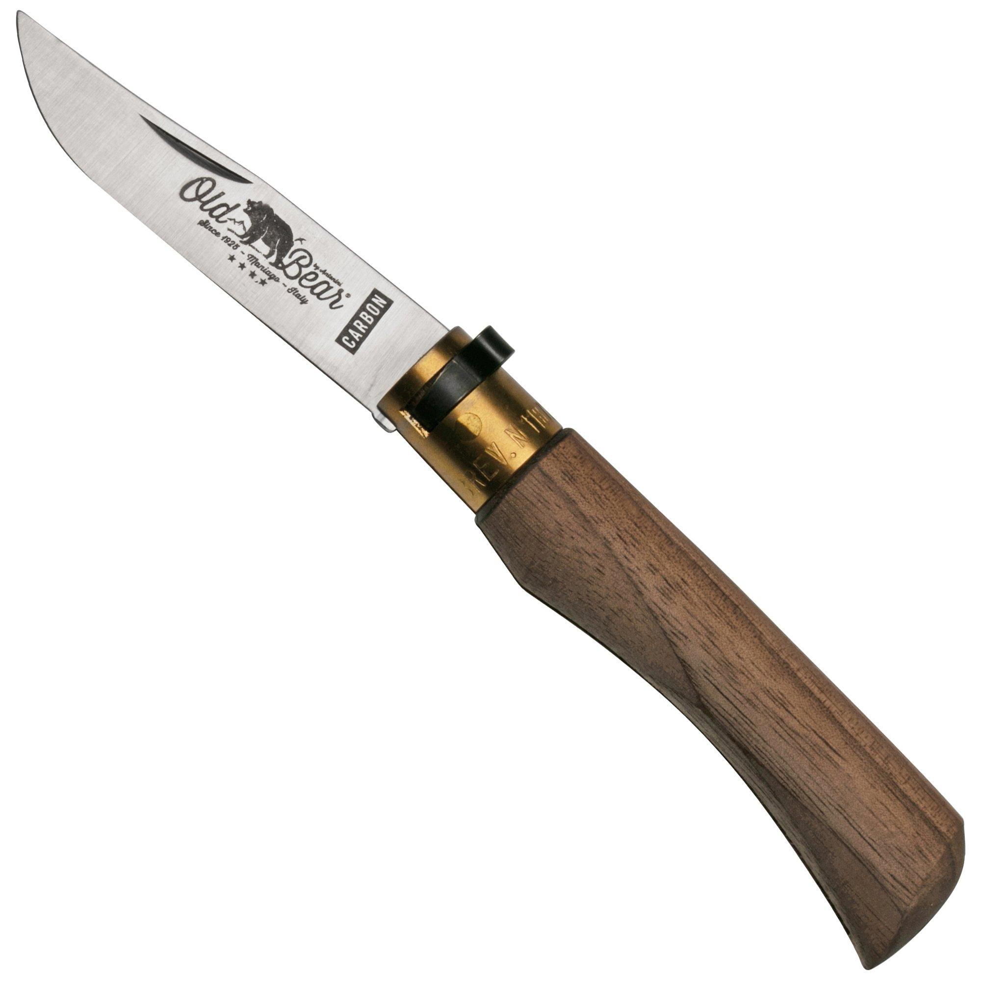 Nóż składany Old Bear Classical Walnut Carbon S, 9306-17-LN