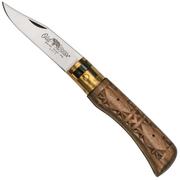 Old Bear Classical Carved Walnut XS, 9307-15-LNI coltello da tasca