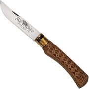 Old Bear Classical Carved Walnut XL, 9307-23-LNI pocket knife