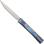 Ocaso Solstice 10DBS Satin, Anodized Titanium coltello da tasca