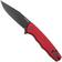 Image for Ocaso Strategy 29RDB, PVD K110, Red Aluminium, pocket knife, Mike Wallace design