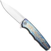 Afbeelding voor Ocaso Strategy 29TAS Anodized S35VN, Satin PVD Titanium, zakmes, Mike Wallace design