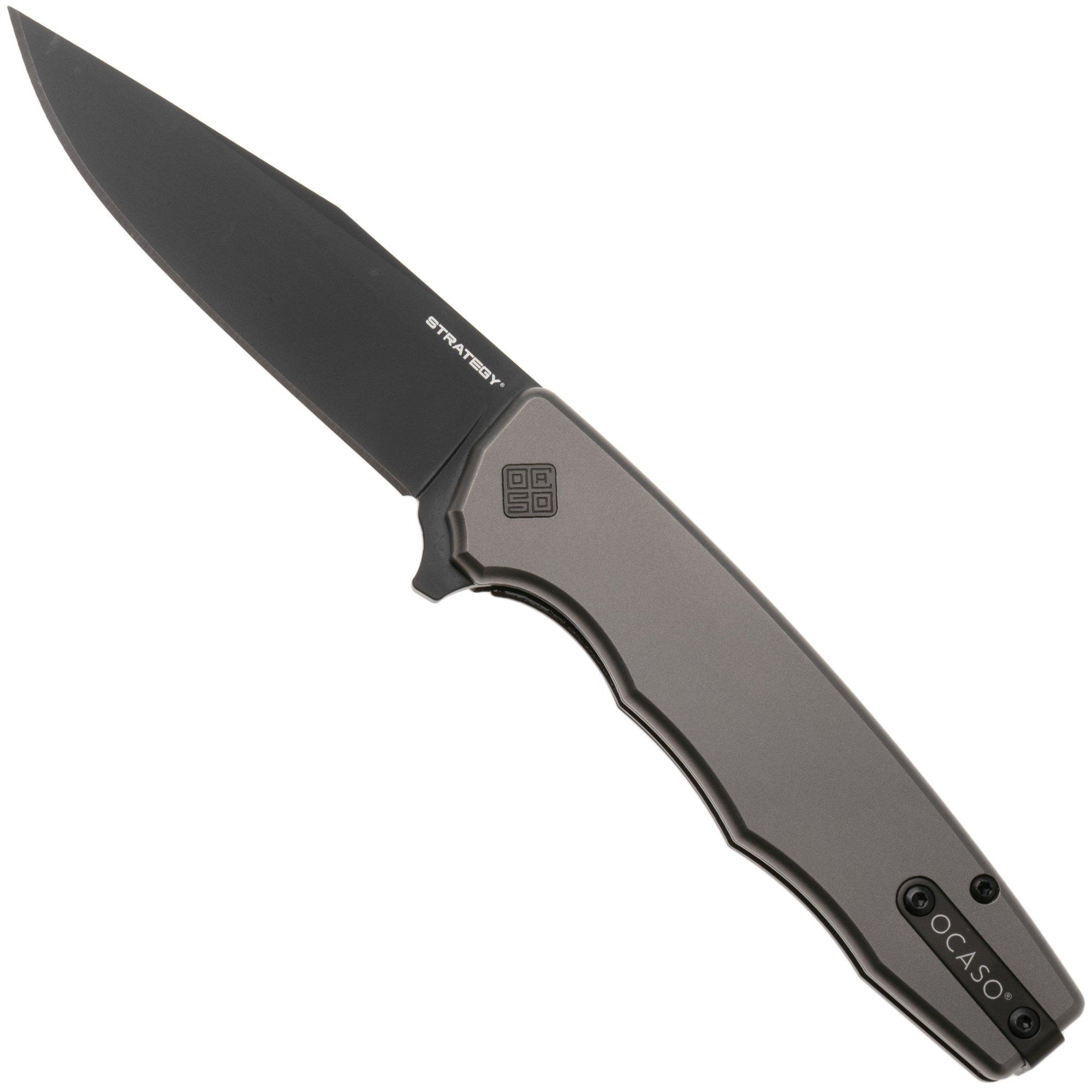 Ocaso Strategy 29TIB PVD S35VN, Gray Titanium, zakmes, Mike Wallace design