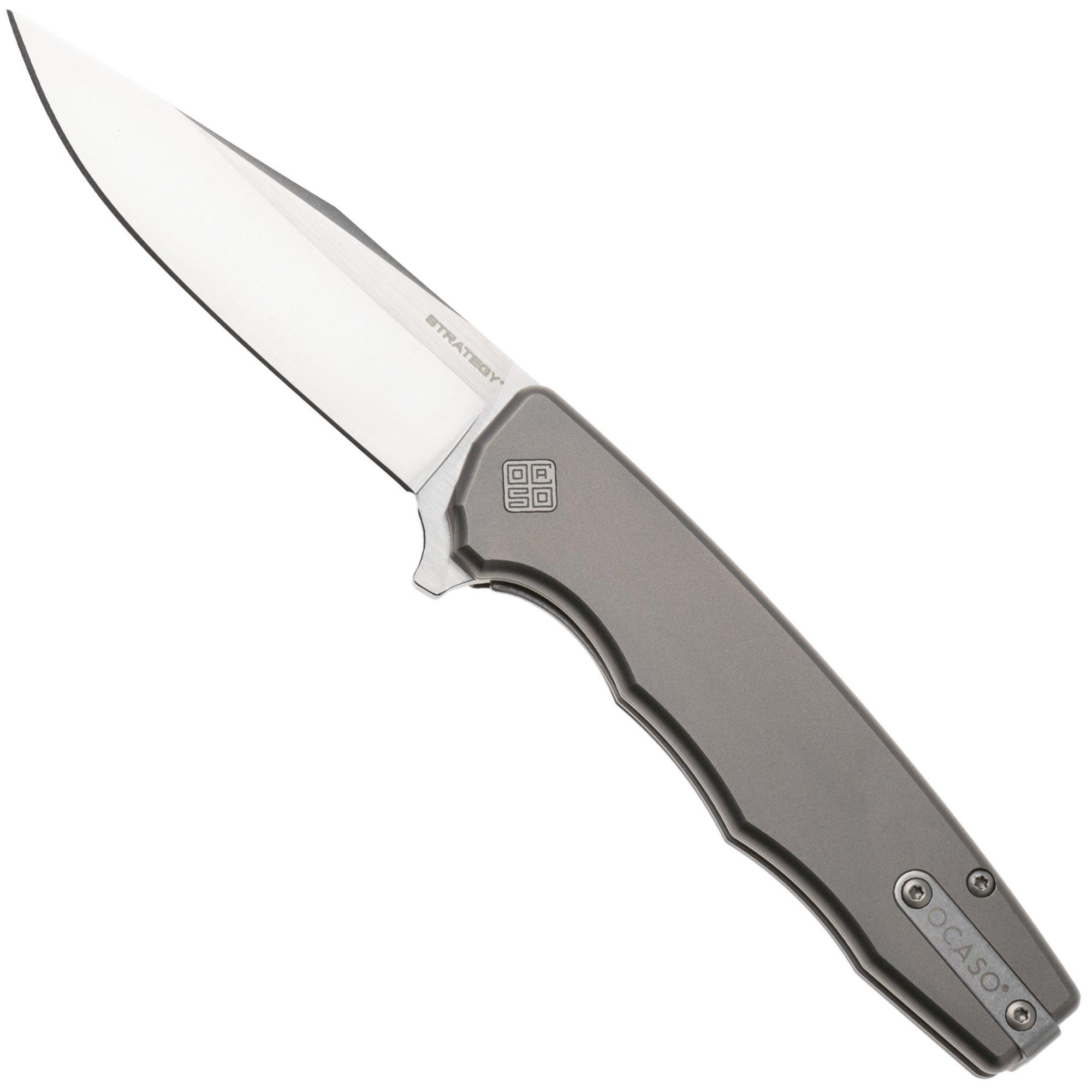 Ocaso Strategy 29TIS Satin S35VN, Titanium, zakmes, Mike Wallace design