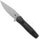 Afbeelding voor Ocaso Sevra 70TBL Stonewashed CPM Magnacut, Black G10, vaststaand mes, Toor Knives Design 